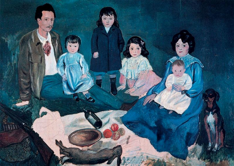 The La Famille portrait in 1935 by Pablo Picasso