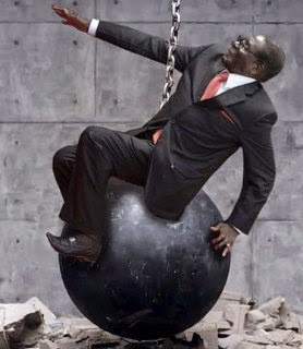 Robert Mugabe came in like Wrecking ball the Miley Cyrus style #MugabeFalls meme via geniushowto.blogspot.com internet memes