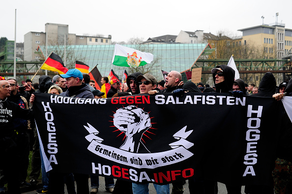 Islamists And Pegida Supporters Demonstrate In Wuppertal