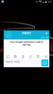 Google Verification Code