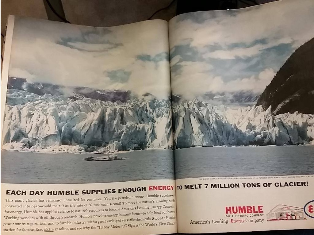 oil company admits to global warming in old ad