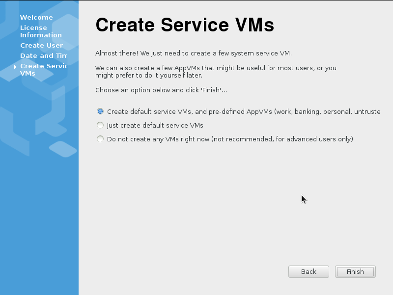 Create VM's