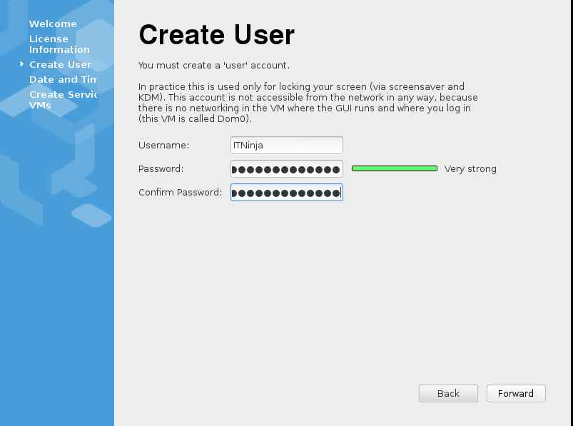 Create a User