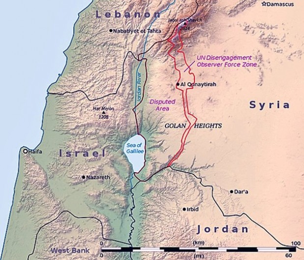 Golan Heights Map