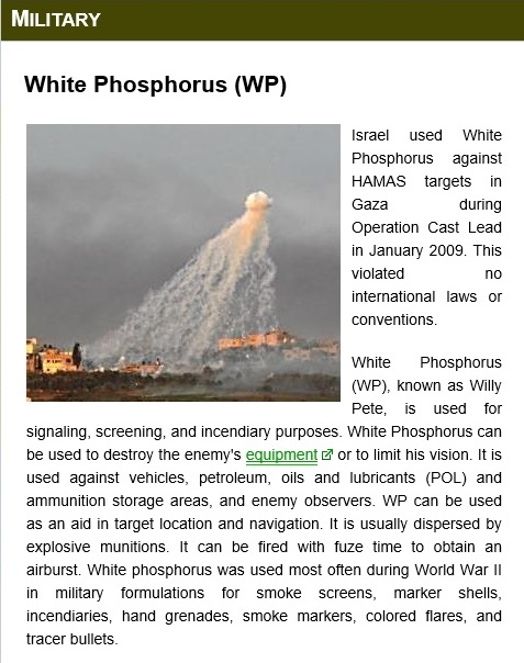 Global Security White Phosphorus 1