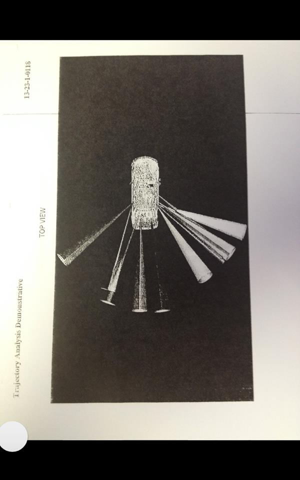 Bullet trajectory analysis from the NMSP investigation report.