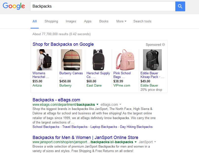 Backpack Search