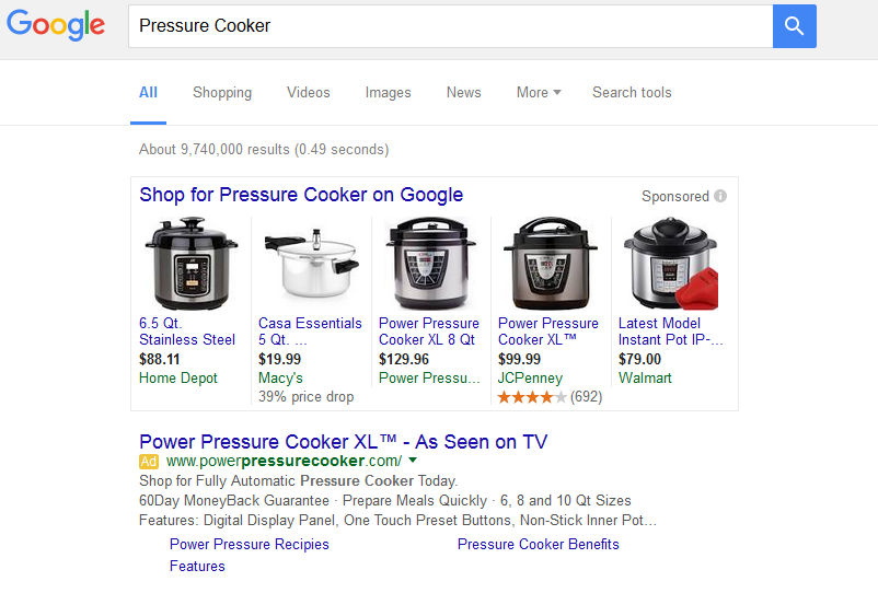 Pressure Cooker Search