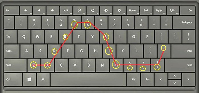 keyboard pattern