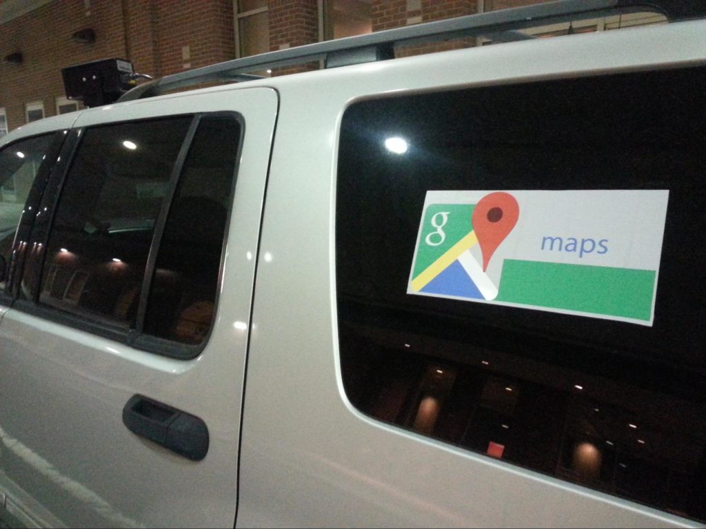 Google Maps on Police Car