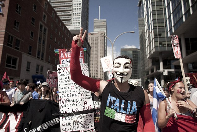 Canada, Quebec, Montreal, 2012 Quebec student protests, Peace and Love