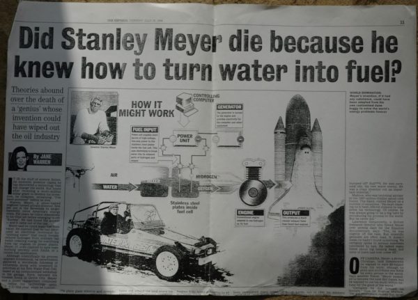 water-powered cars 