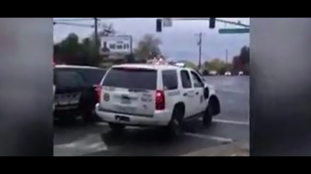 Cop Crashes Patrol Car