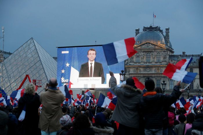 Macron wins