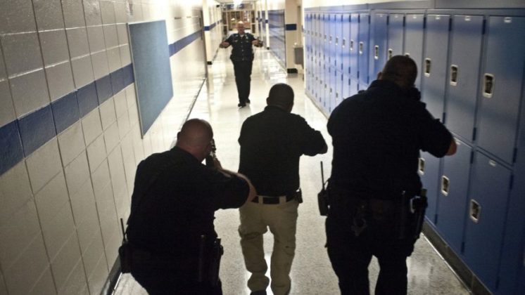 Officers Bring AR-15 Rifles To A Middle School Lockdown Drill