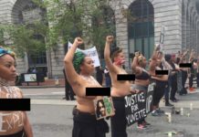 Women Bare Their Breasts To Protest Police Brutality In United States